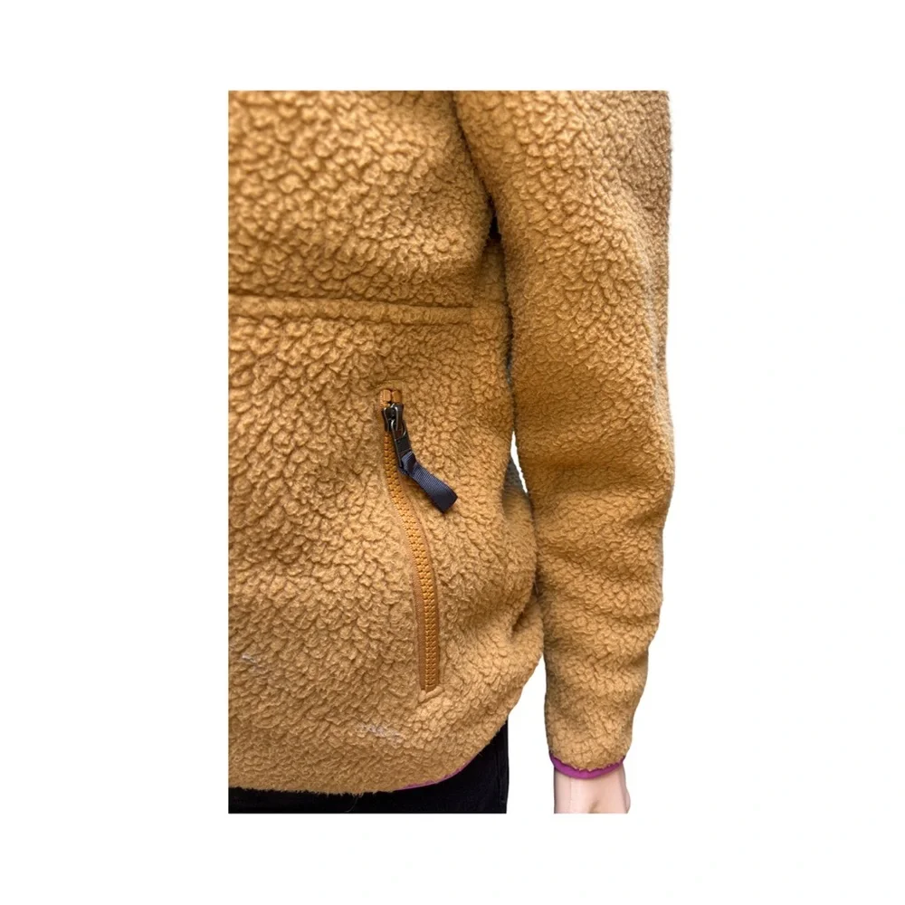 Patagonia Women's Nest Brown Marsupial Retro Pile Fleece Pullover XS - Picture 3 of 9